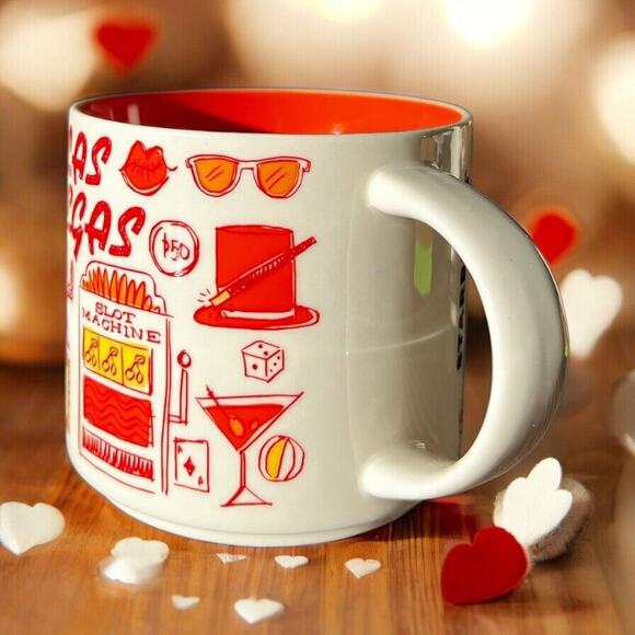 Starbucks Been There Series Las Vegas Across the Globe 14oz Coffee Mug EUC - Picture 2 of 7